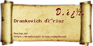 Draskovich Írisz névjegykártya